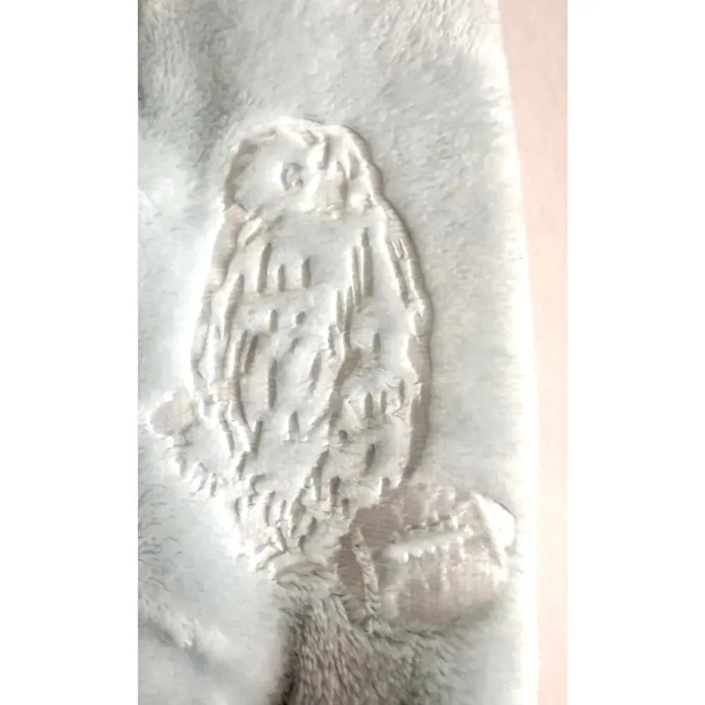 New Pooh Bear Collection Winnie The Pooh Blue Embossed Baby Blanket 30